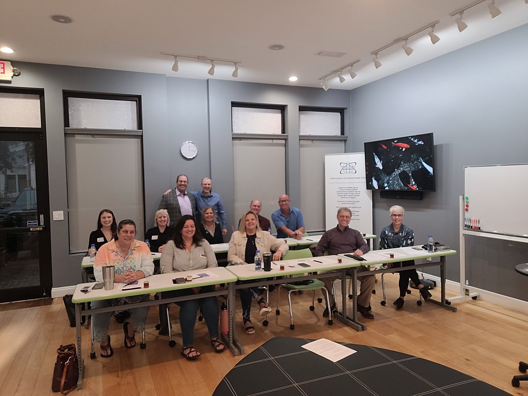 Business owners at a Mica Specialties workshop in our training room